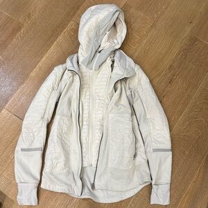 Lululemon Fleecy Keen Jacket II Cream Ivory Women's Size 8